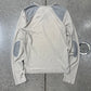 SS2007 Maison Martin Margiela Cream/Grey Panelled Long Sleeve Shirt
