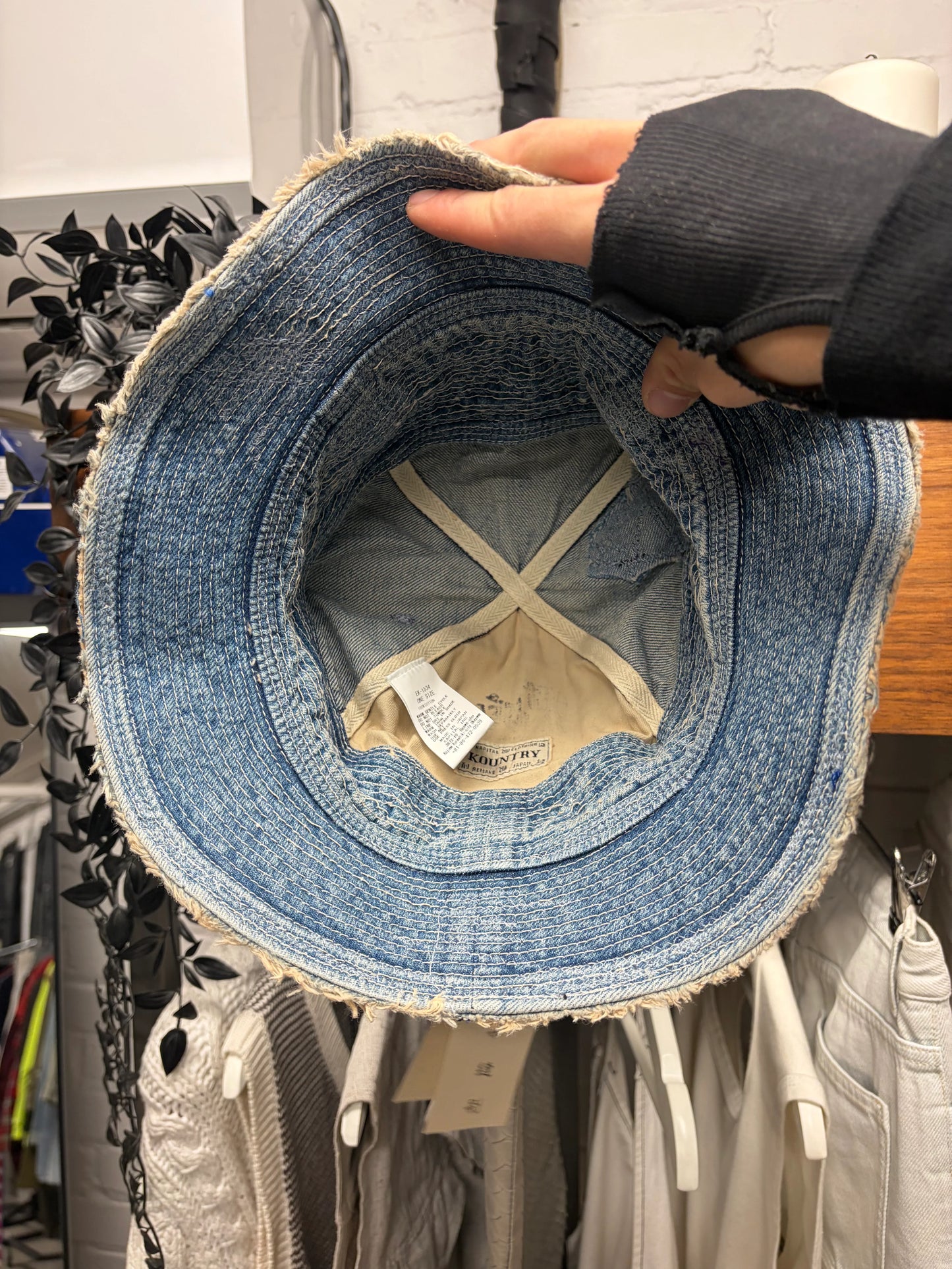 Kapital ‘Old Man & The Sea’ Boro Repaired Bucket Hat