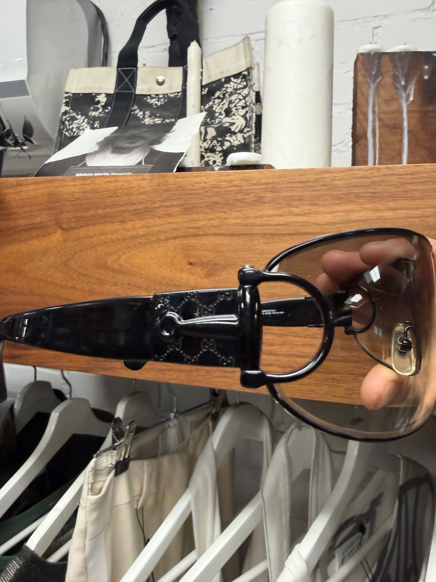 Gucci Black Guccisima Monogram ‘Horsebit’ Sunglasses