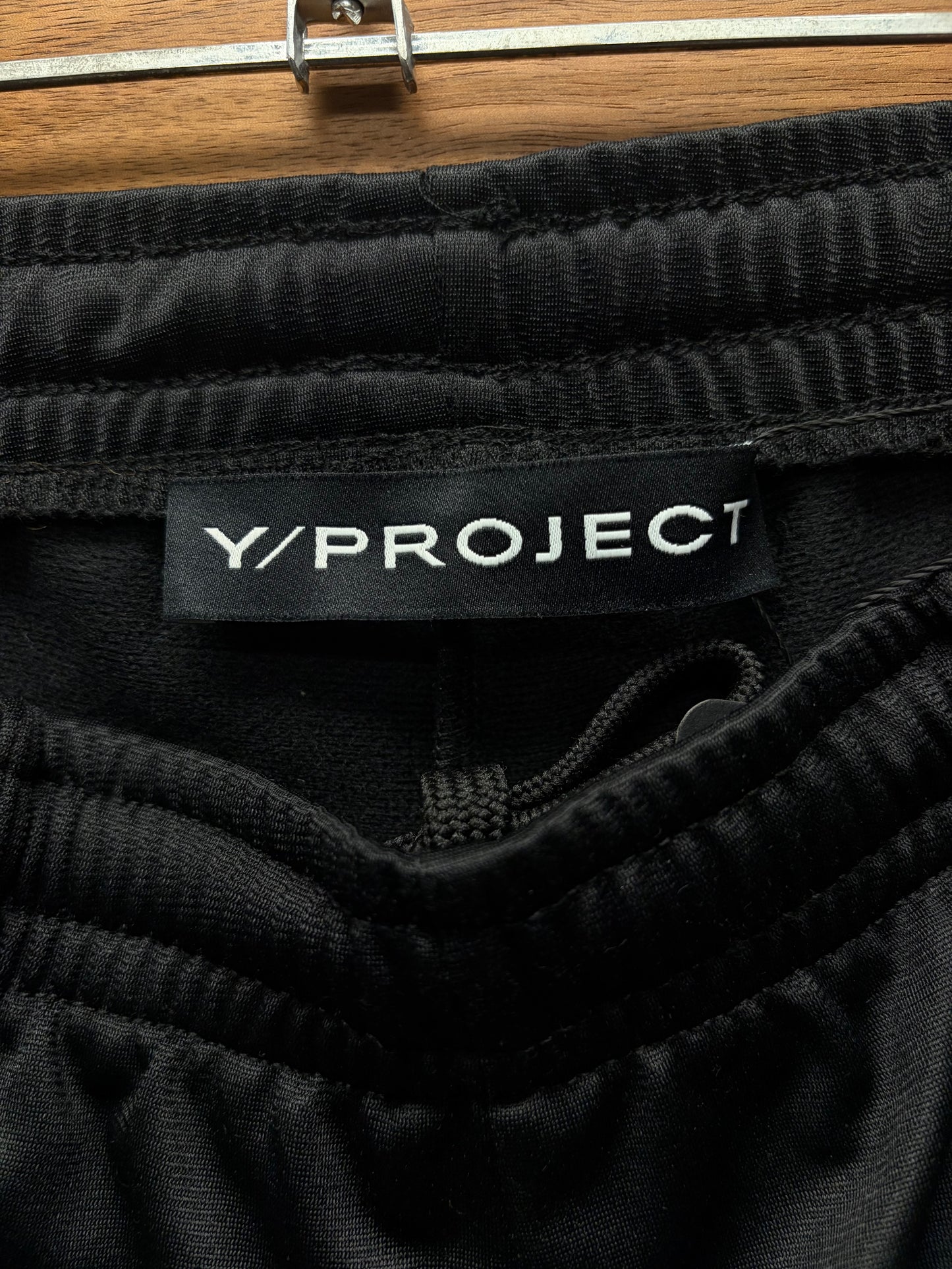 Y-Project ‘Trumpet’ Black Flared Leg Track Pants
