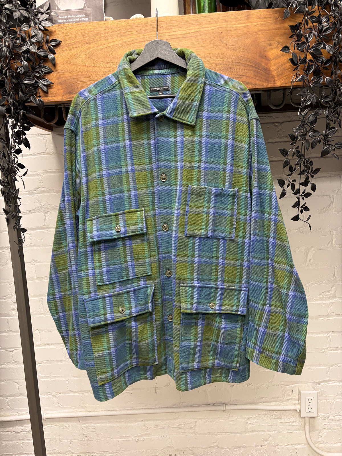 AW2023 Engineered Garments ‘Heavy Twill’ Plaid Cargo Shirt Jacket