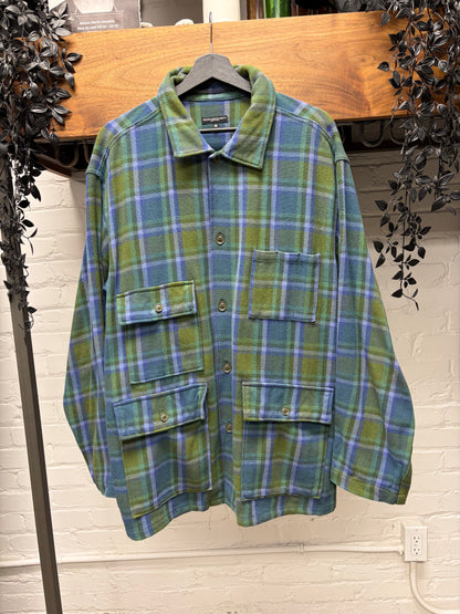 AW2023 Engineered Garments ‘Heavy Twill’ Plaid Cargo Shirt Jacket