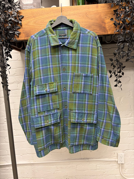 AW2023 Engineered Garments ‘Heavy Twill’ Plaid Cargo Shirt Jacket