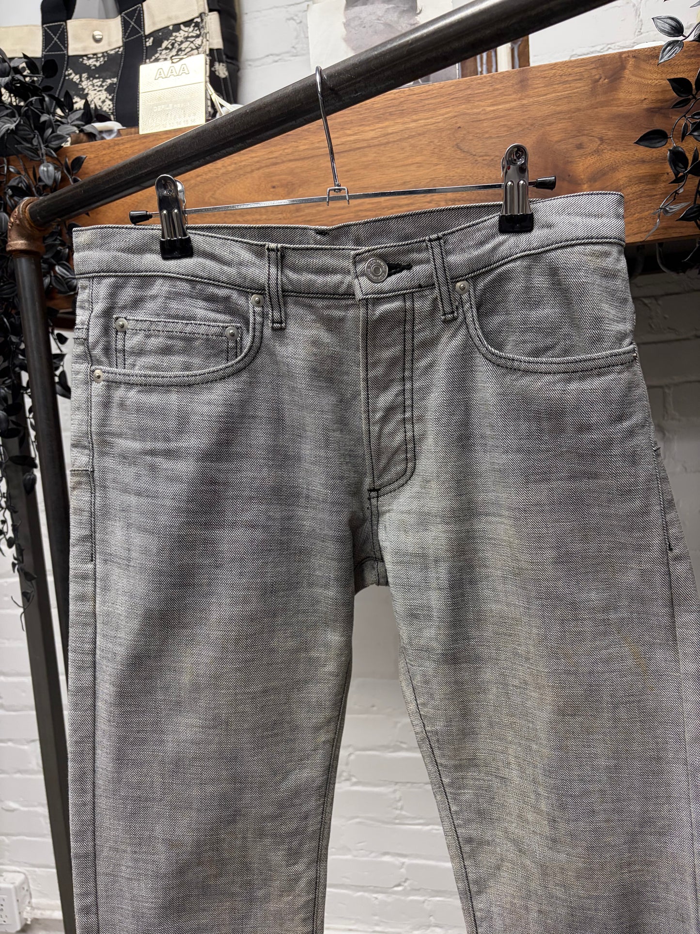 Dior Homme Unaltered ‘Metallic Grey’ Skinny Jeans