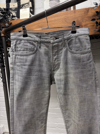 Dior Homme Unaltered ‘Metallic Grey’ Skinny Jeans