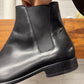 Saint Laurent Black Calfskin Leather ‘Wyatt’ Ankle Boot
