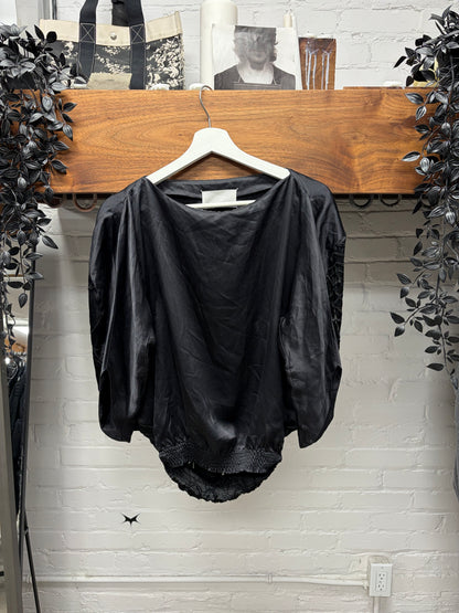 AW2007 Maison Martin Margiela Black Silk ‘Spiderweb’ Cocoon Top