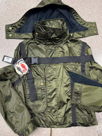 AW2003 Jean Paul Gaultier ‘Parachute’ Military Green Bondage Cargo Jacket
