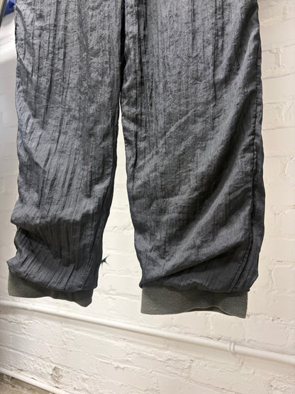 SS2000 Raf Simons ‘Summa Cum Laude’ Black Track Pants with Ribbed Cuffs
