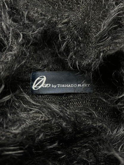 Tornado Mart Black Mohair Cardigan