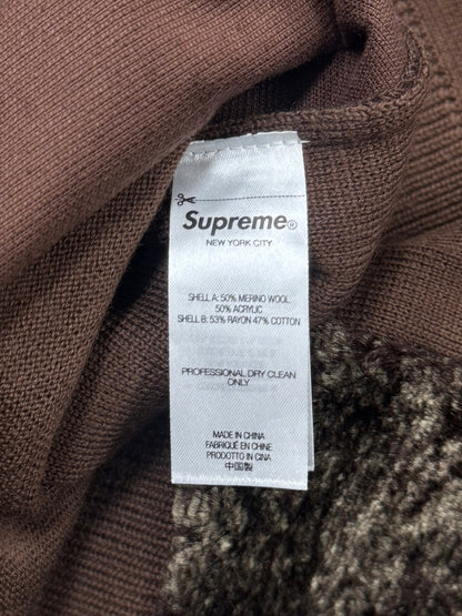 AW2022 Supreme Faux Fur Zip Up Sweater