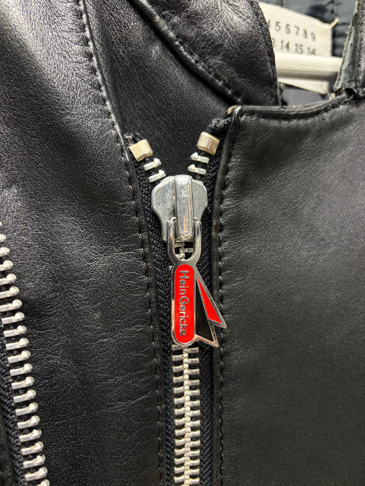 AW2003 Maison Martin Margiela Line (0) (10) Artisinal Reconstructed Patchwork Black Lambskin Leather Biker Vest