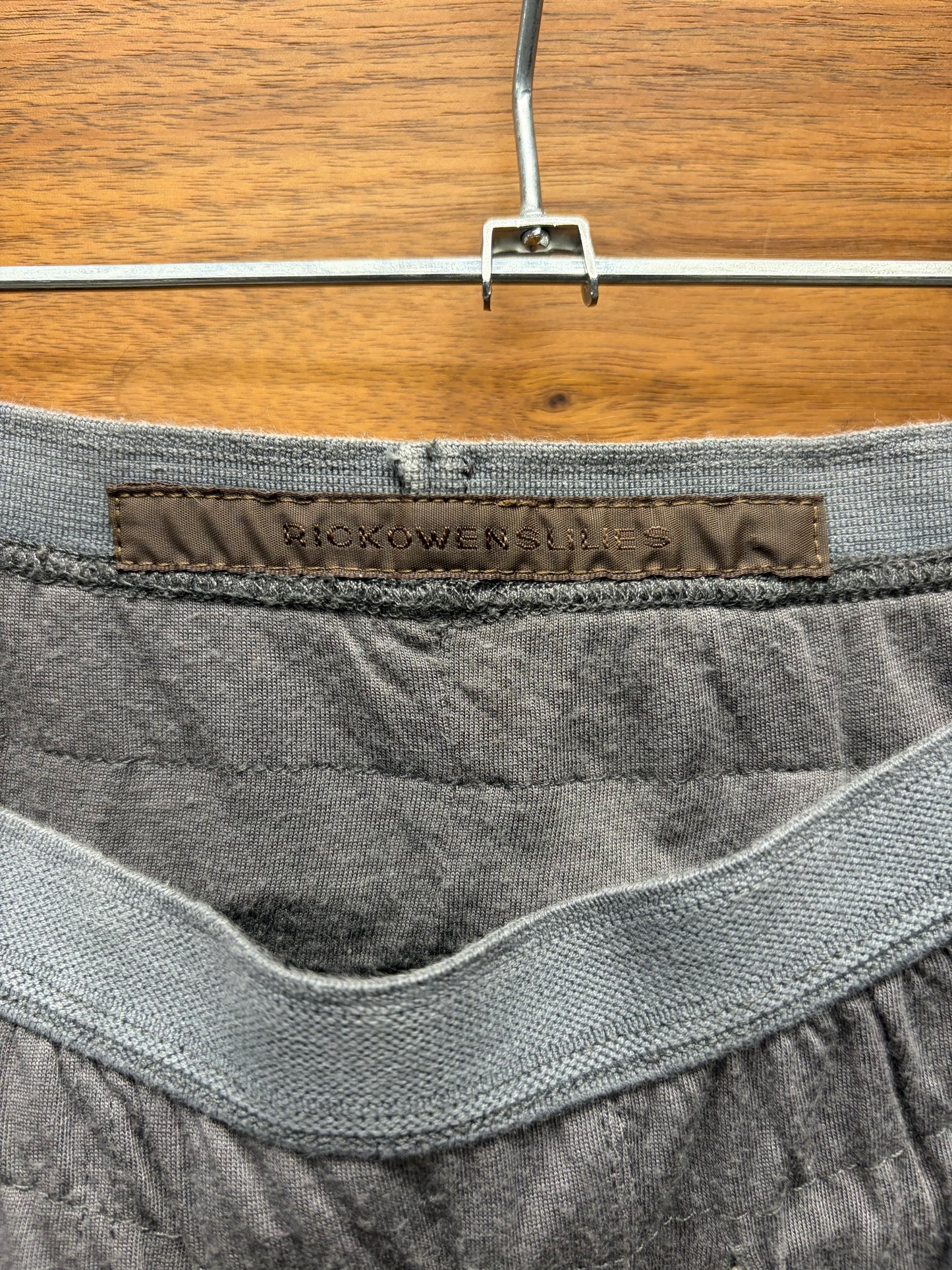 2000s Rick Owens ‘Lilies’ Dust Brown Drop Crotch Pod Shorts