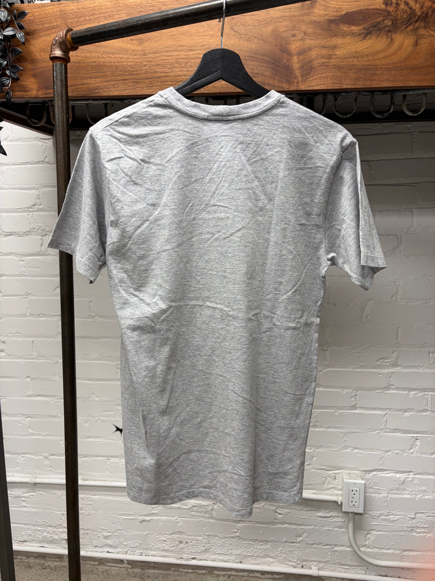 Vintage Yves Saint Laurent ‘Glasses’ YSL Logo Grey/White Graphic T-Shirt