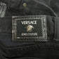 1990s Versace Jeans Black Wide Leg Denim