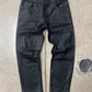 2000s Rick Owens ‘Berlin Cut’ Waxed Black Denim