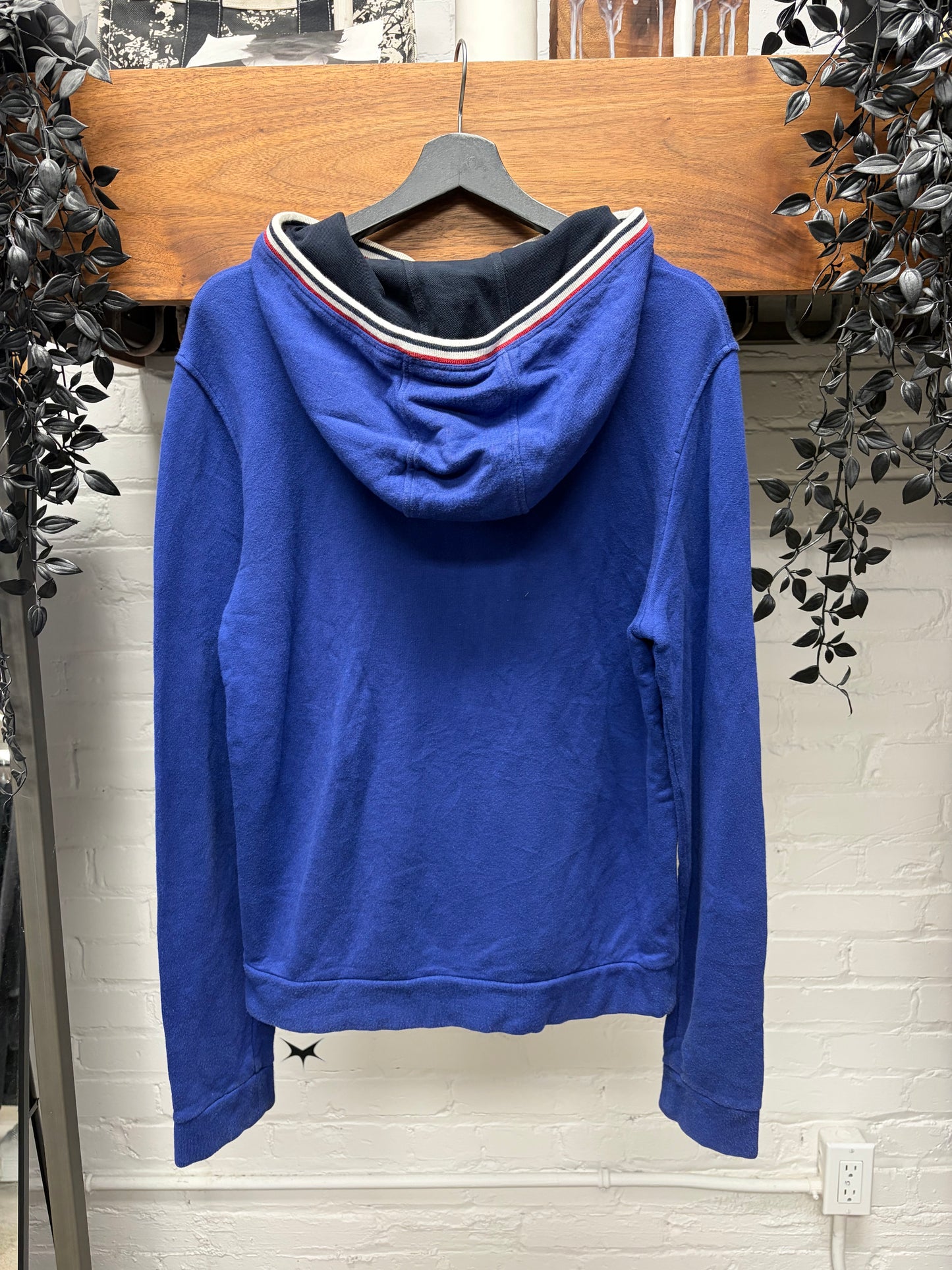 Gucci ‘GG Interlock Logo’ Blue Striped Detail Hoodie