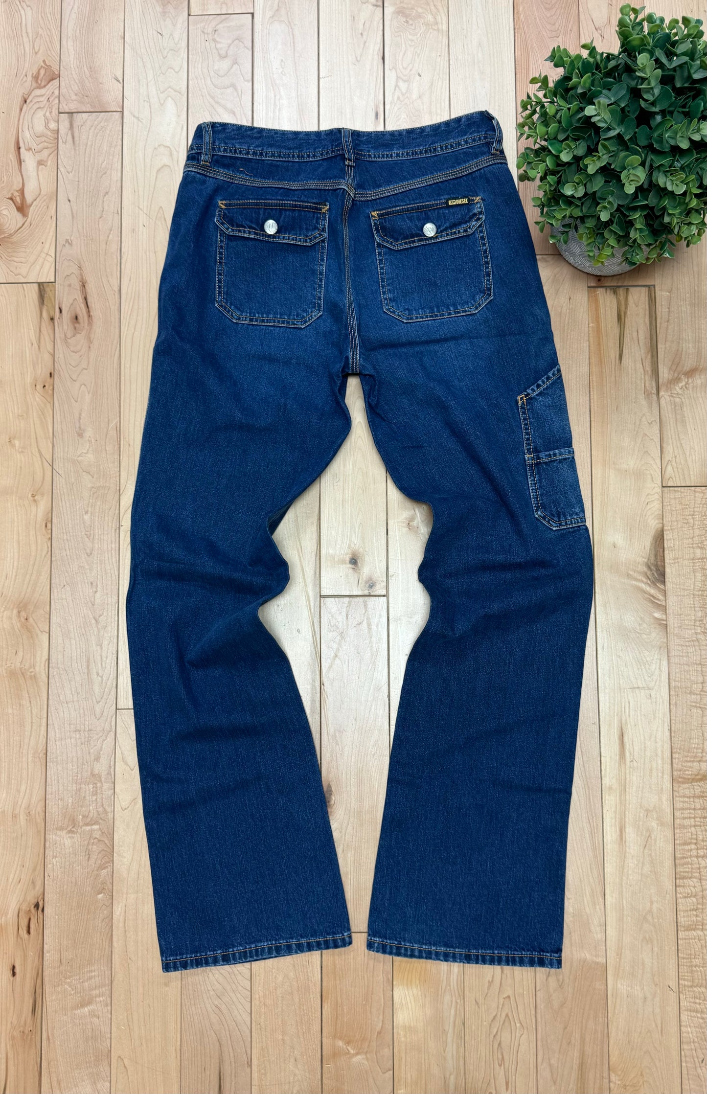 Diesel Blue Flared Carpenter Denim