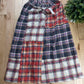 Vintage 1990s Yohji Yamamoto Y’s For Living Tartan Plaid Patchwork Skirt