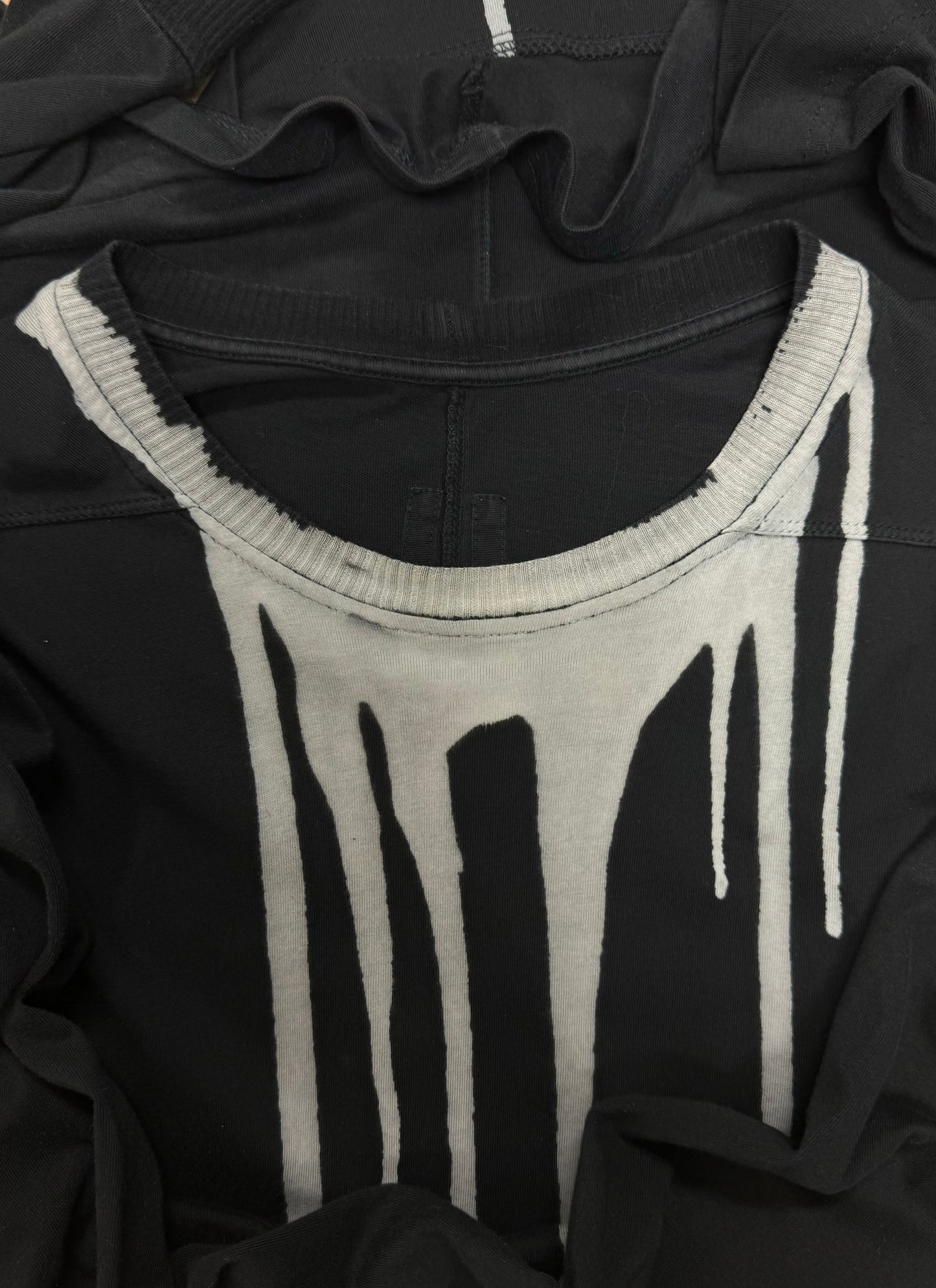 AW2016 Rick Owens ‘Vomit’ Bleach Long Sleeve Shirt