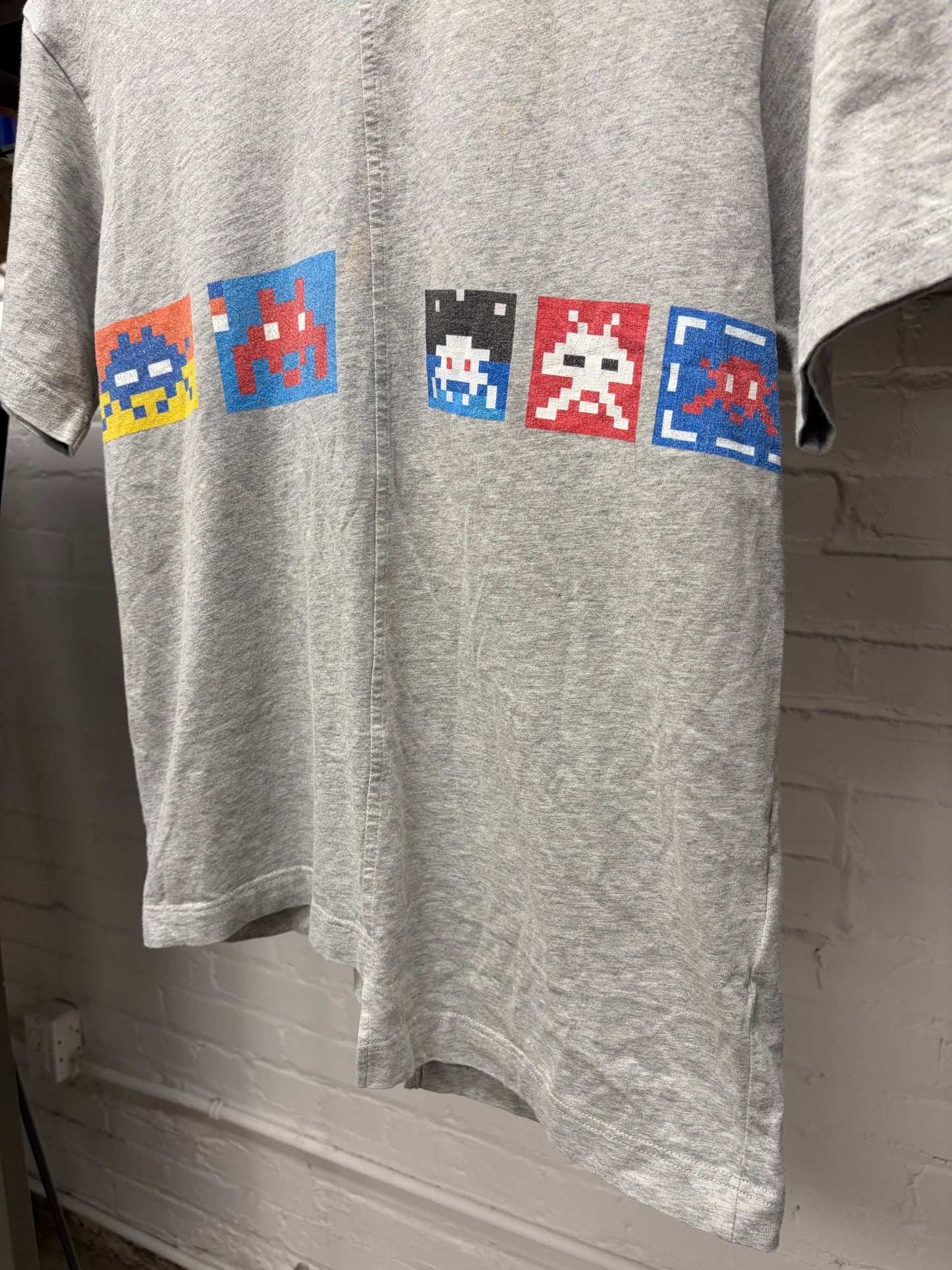 Comme Des Garçons Shirt x Invader Split Graphic T-Shirt