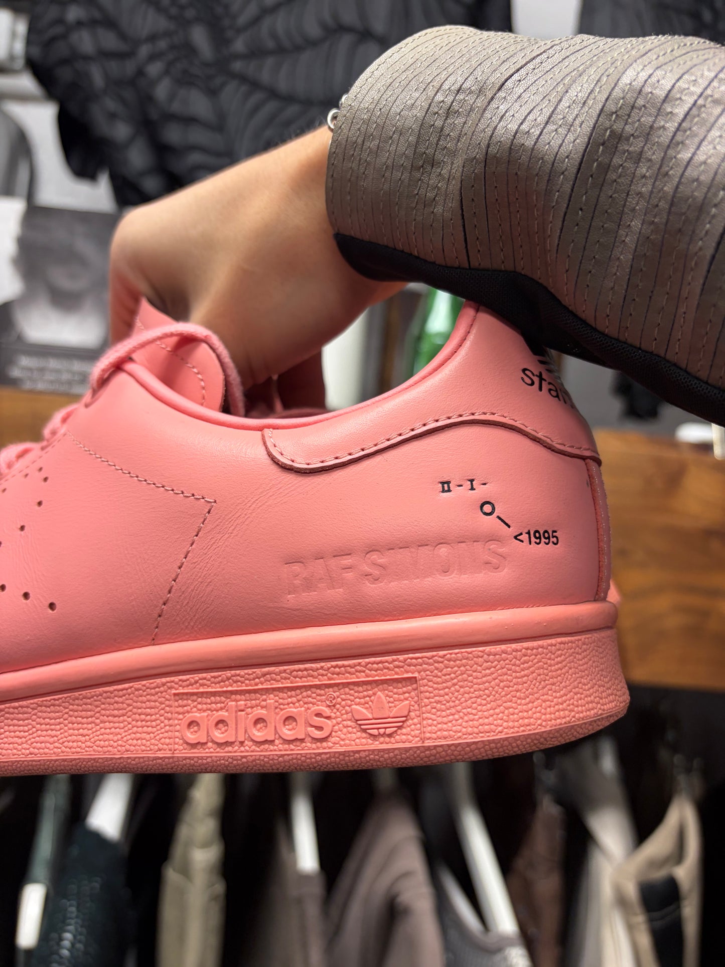 Raf Simons x Adidas ‘Stan Smith’ Pink Low Top Court Sneakers