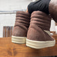 AW2024 Rick Owens ‘Porterville’ Dust Brown Suede ‘Vans’ High Top Sneakers