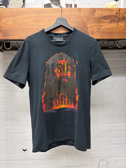 AW2010 Givenchy by Ricardo Tisci ‘Jesus is Lord’ Black Graphic T-Shirt
