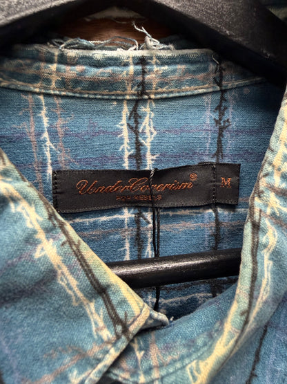 SS2003 Undercover ‘Scab’ Barbed Wire Print Plaid Flannel Shirt