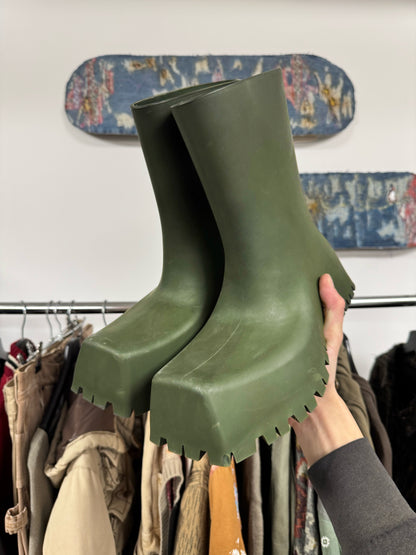 Balenciaga Green ‘Trooper’ Combat Boots