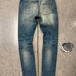 SS2016 Saint Laurent Studded Leather ‘D02’ Skinny Jeans