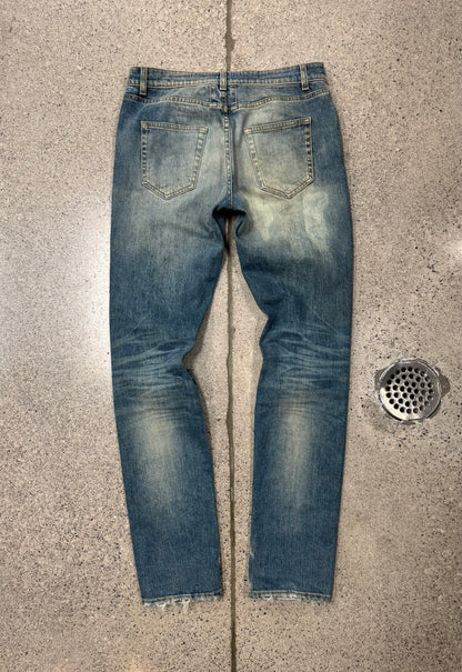 SS2016 Saint Laurent Studded Leather ‘D02’ Skinny Jeans