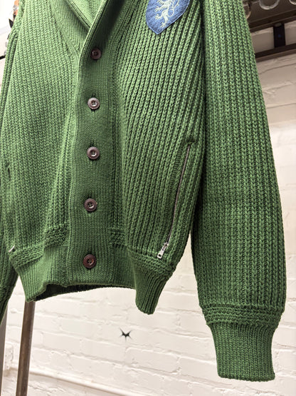 Gucci by Frida Giannini ‘Royal Crest’ Chenille Patch Wool Cardigan