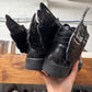 Jeremy Scott Wings 2.0 Black Patent Leather High Top Sneakers