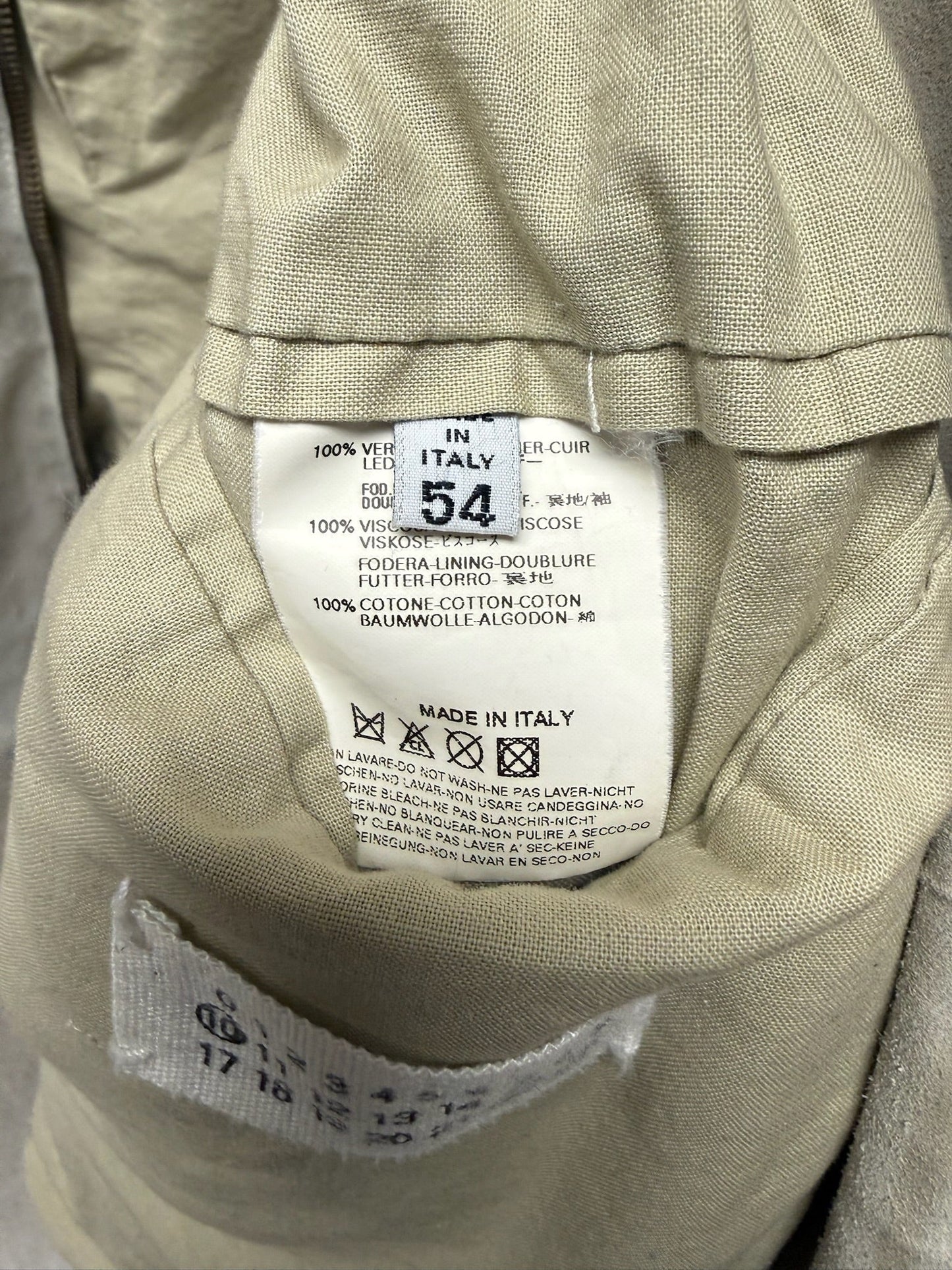 SS2002 Maison Martin Margiela ‘5-Zip’ Suede Bomber Jacket