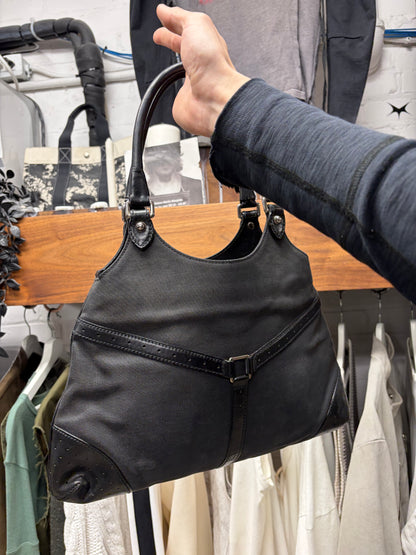 Vintage Gucci by Tom Ford ‘Reins’ Black GG Monogram Shoulder Bag