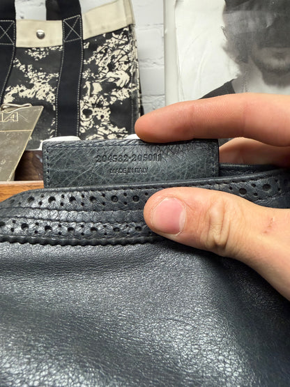 Balenciaga ‘Giant 21’ Brogue Black Calfskin Leather Bag