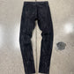2015 Saint Laurent ‘D02’ Bleach Wash Black ‘Unaltered’ Skinny Denim