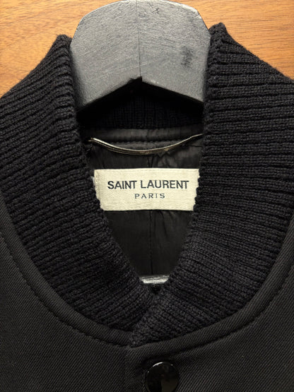 SS2016 Saint Laurent by Hedi Slimane ‘Yeah Baby’ Chain Stitch Virgin Wool Bomber Jacket