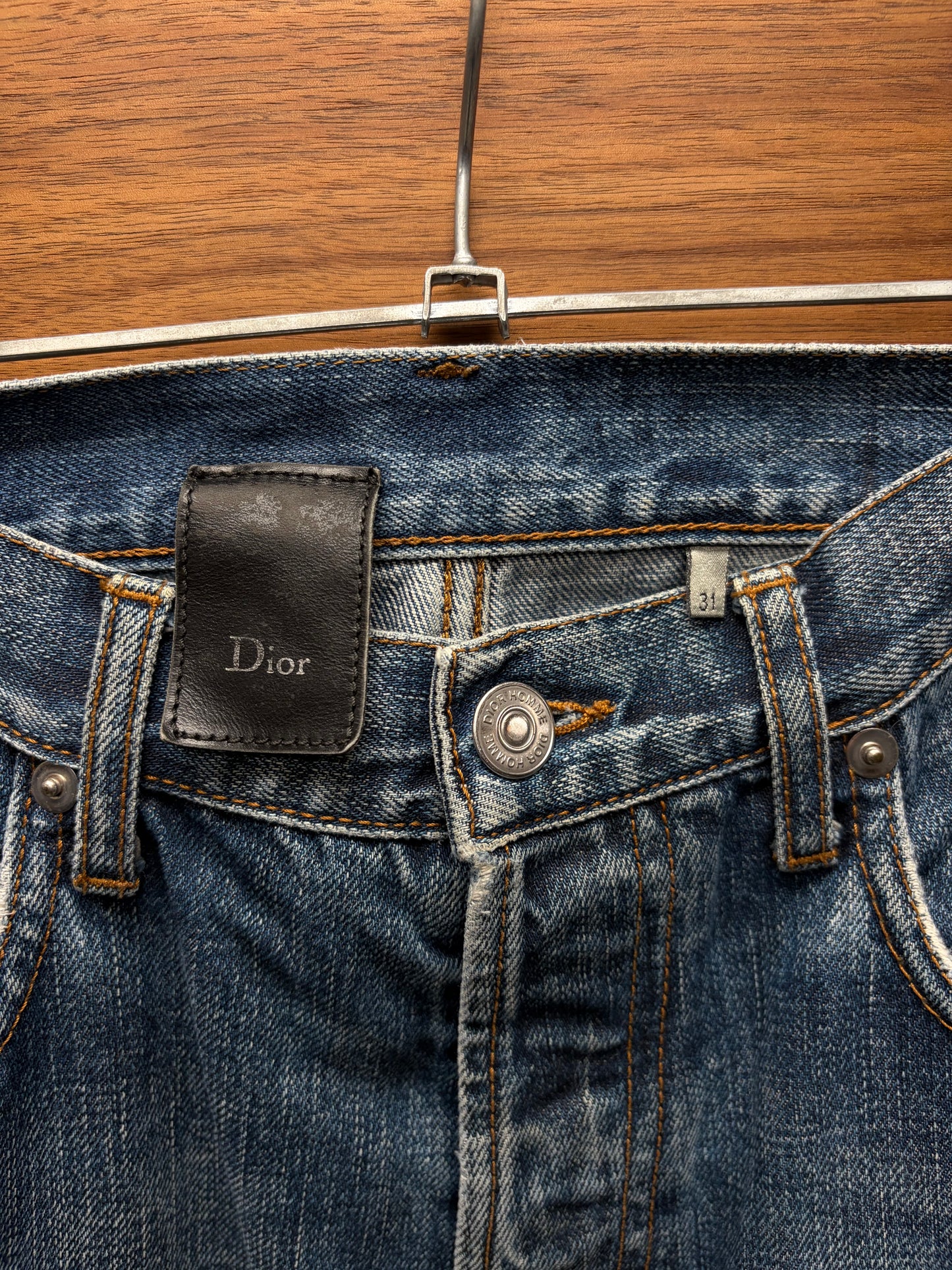 Dior Homme Washed Blue Skinny Jeans