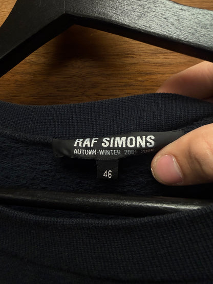 Raf Simons ‘History of my World’ Haunted Places Patchwork Black Sweatshirt