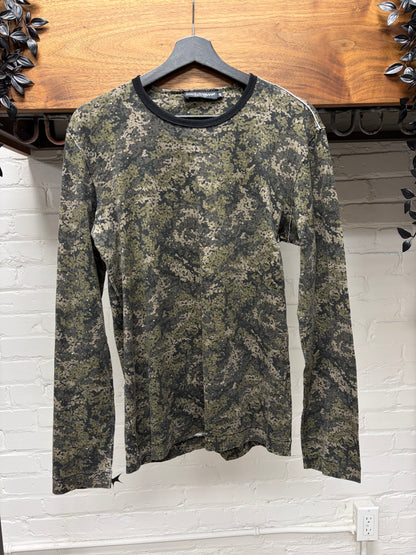 Dolce & Gabbana ‘Mainline’ Green Camouflage Long Sleeve Shirt