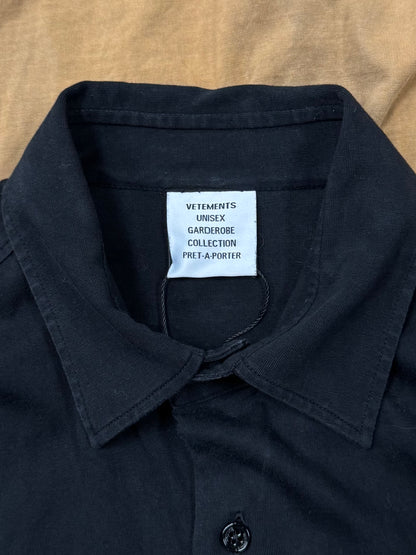 Vetements ‘Bleach Dye’ Polo Long Sleeve Top