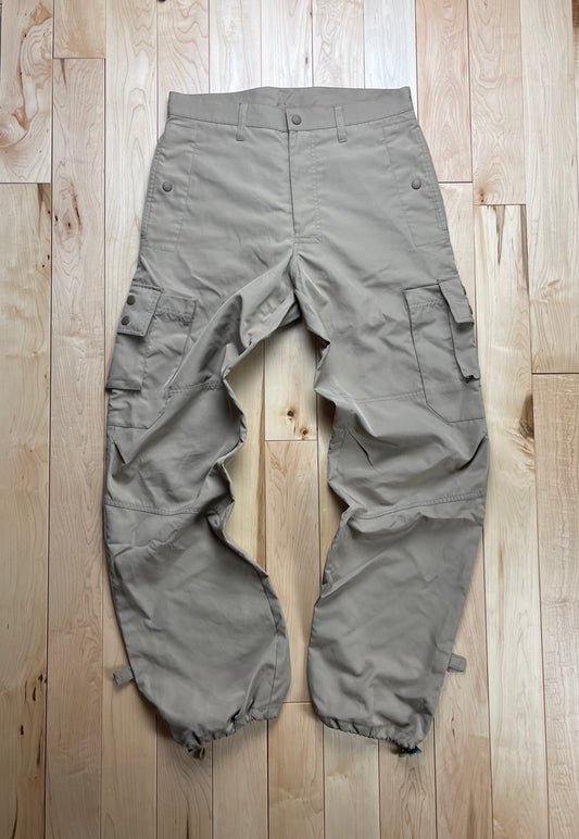 PPFM Wide Leg Brown ‘Parachute’ Cargo Pants