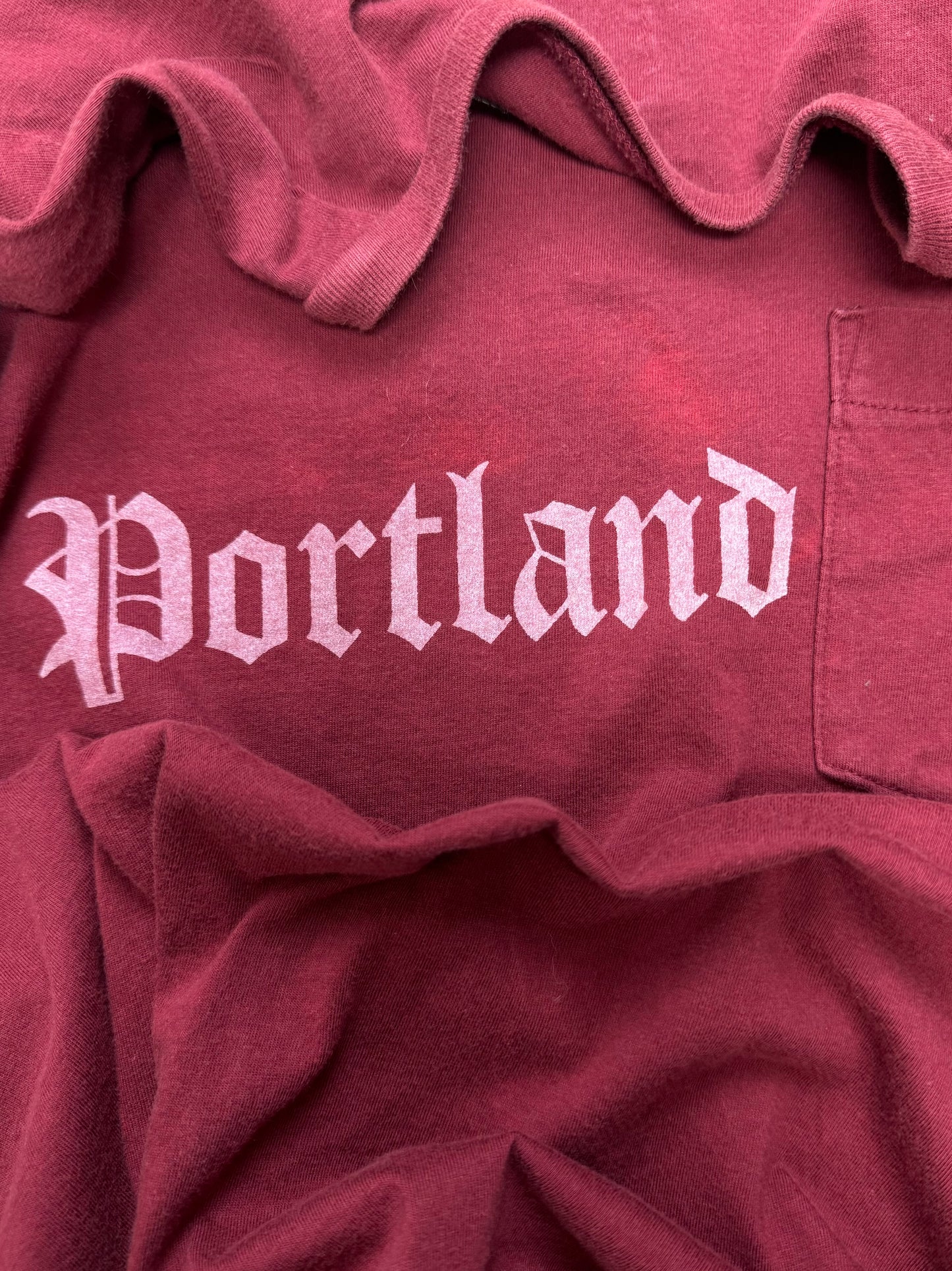 Number (N)ine Portland Crimson Red Pocket Tee