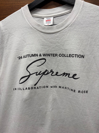 AW2024 Supreme x Martine Rose White Logo T-Shirt