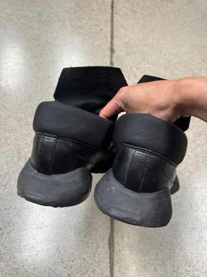 Rick Owens x Adidas ‘Vicious’ Black Leather Tech Runners