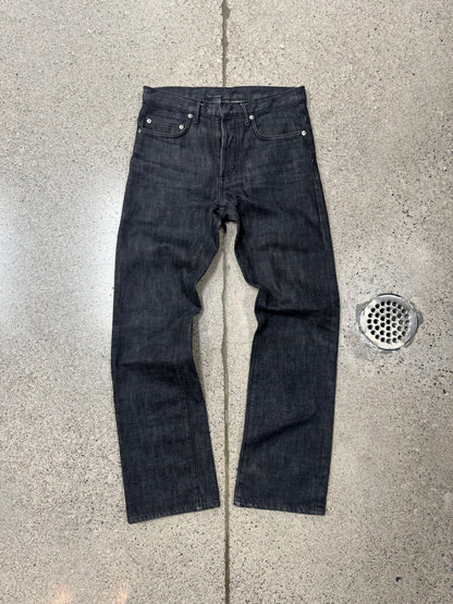 Dior Homme ‘ Raw Black’ Flared Leg Denim