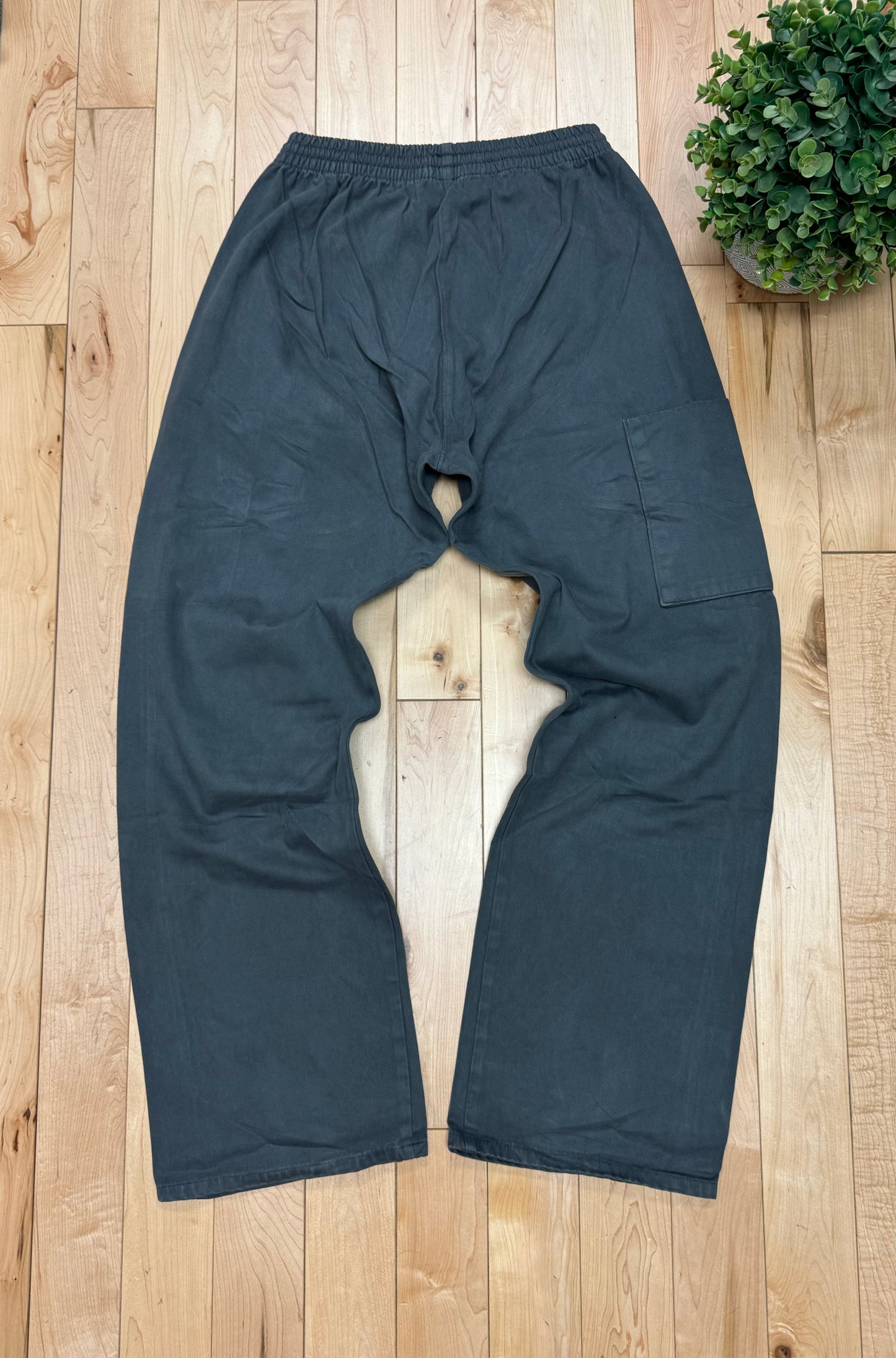 Yeezy x Gap ‘Stone Grey’ Wide Leg Drawstring Carpenter Pants