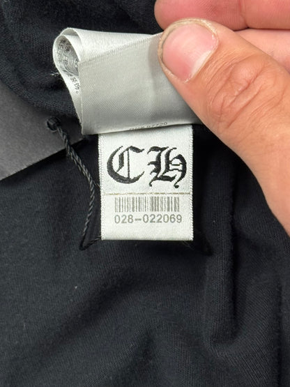 Vintage Chrome Hearts ‘Scroll Logo’ Faded Black T-Shirt